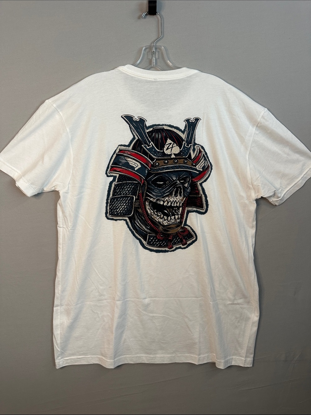 Men's White Crewneck Tee with Subtle Wing Emblem
